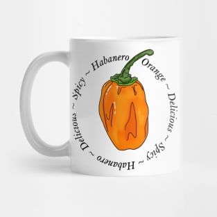 Habanero Orange Chili Pepper Mug